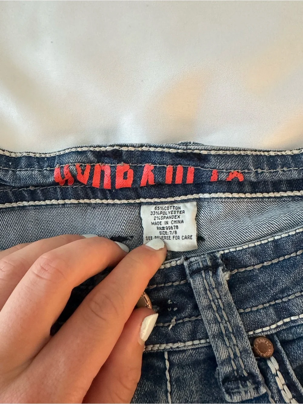 Y2K Hydraulic Denim Shorts